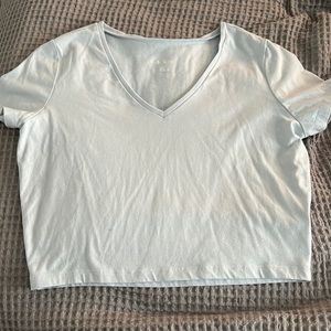 Womens v neck crop top